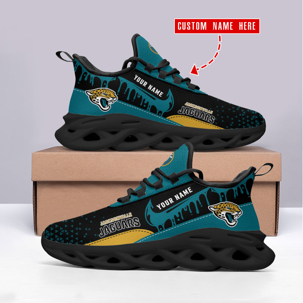 Jacksonville Jaguars Personalized Yezy Running Sneakers SPD583