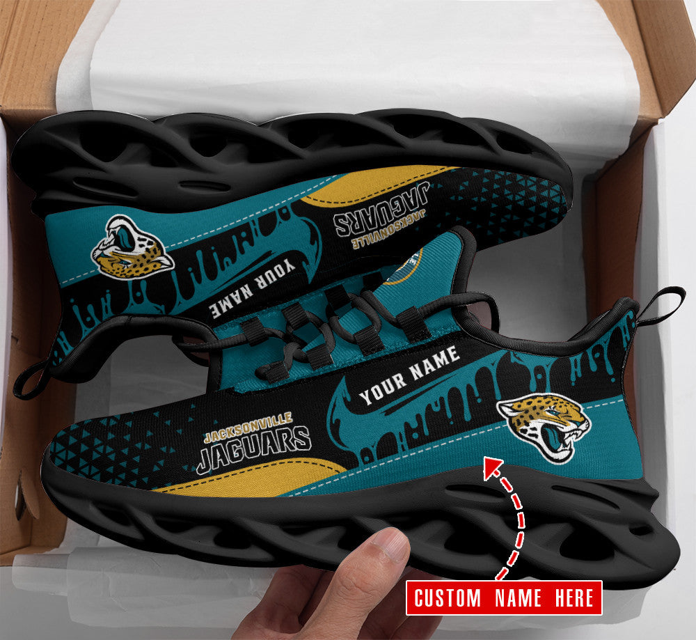 Jacksonville Jaguars Personalized Yezy Running Sneakers SPD583