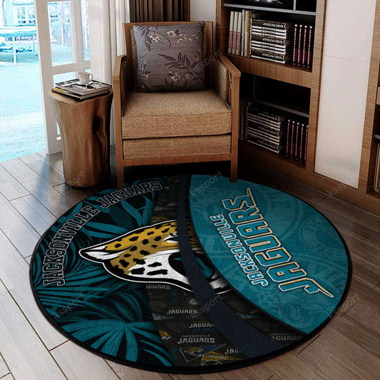 Jacksonville Jaguars Round Rug 134