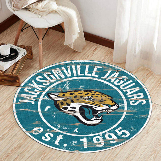 Jacksonville Jaguars Round Rug 191