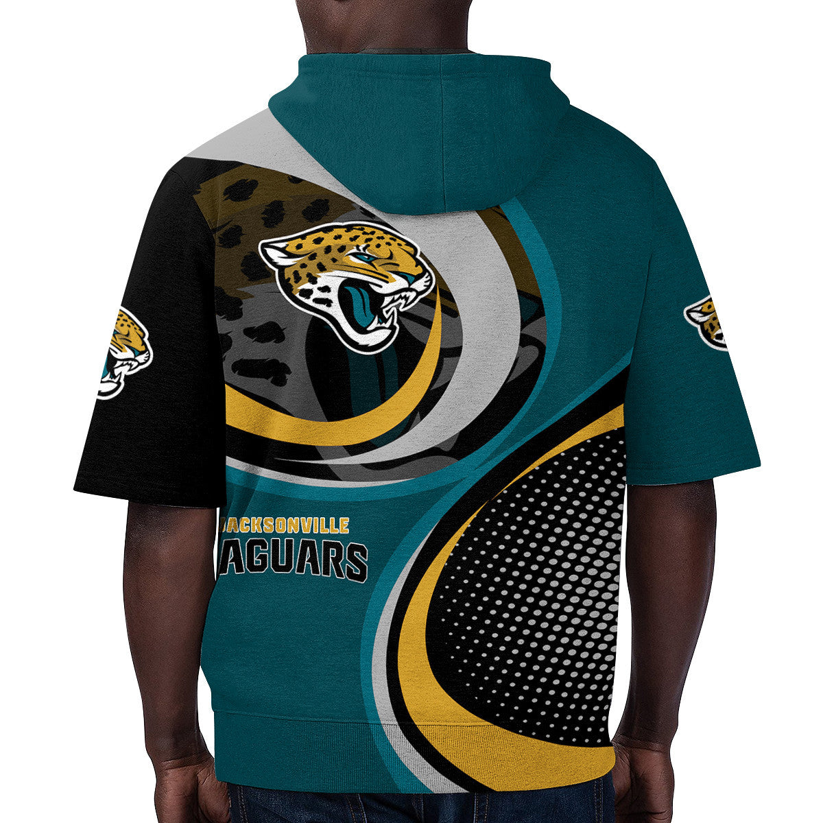 Jacksonville Jaguars Short Sleeve Hoodie BG46