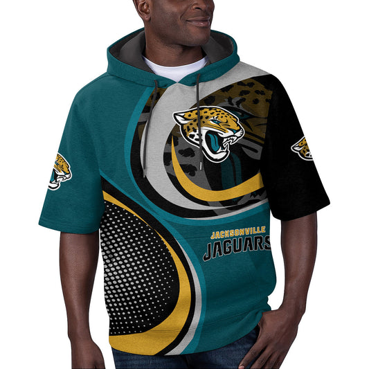 Jacksonville Jaguars Short Sleeve Hoodie BG46