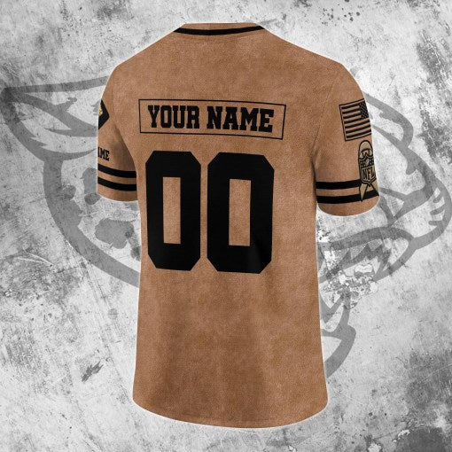 Jacksonville Jaguars Personalized V-neck Football Jersey Sport Gifts For Fan AZCVFJ079