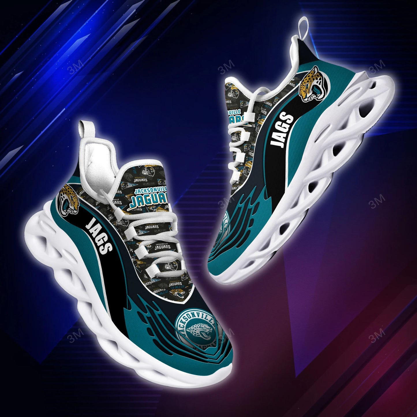 Jacksonville Jaguars Yezy Running Sneakers BB188