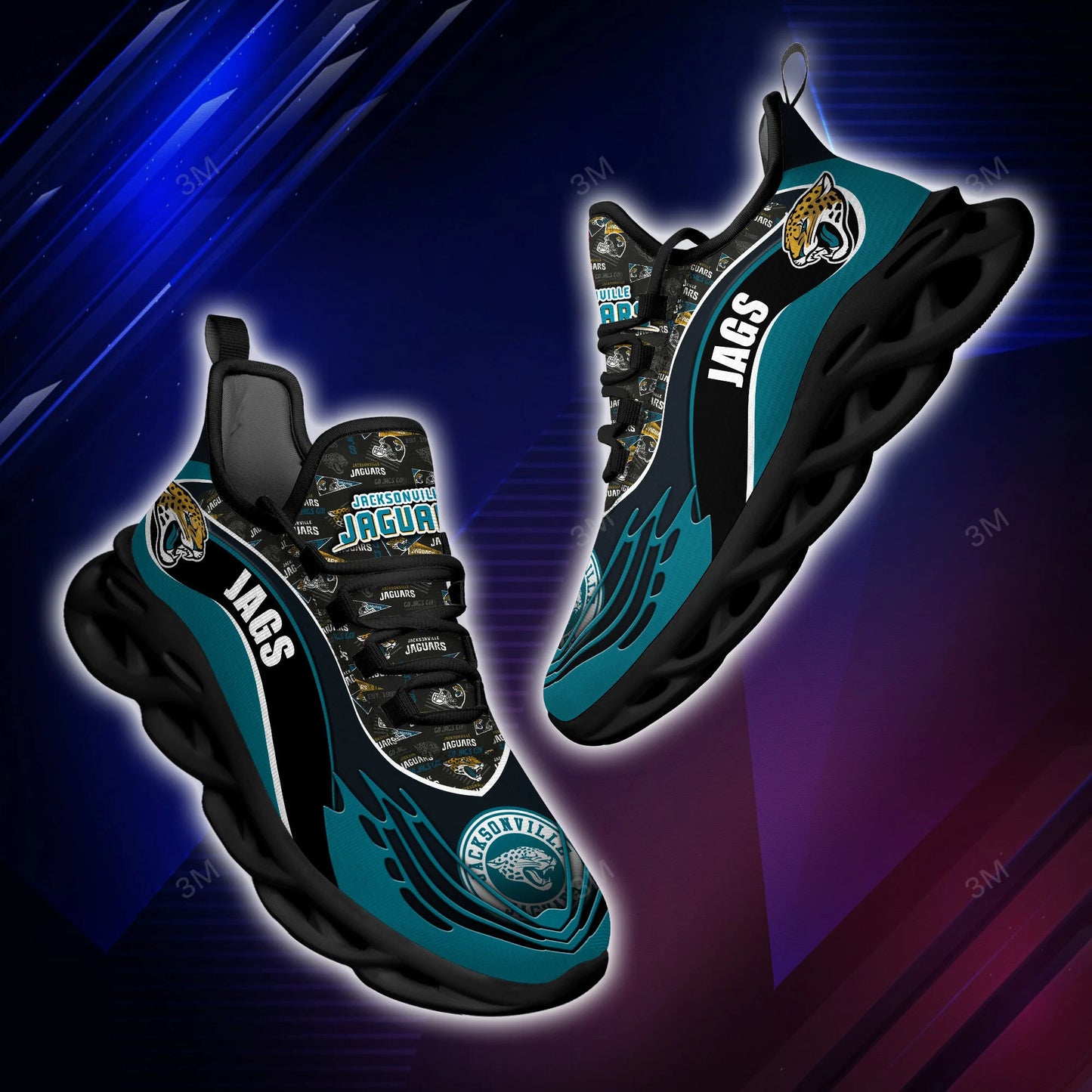 Jacksonville Jaguars Yezy Running Sneakers BB188