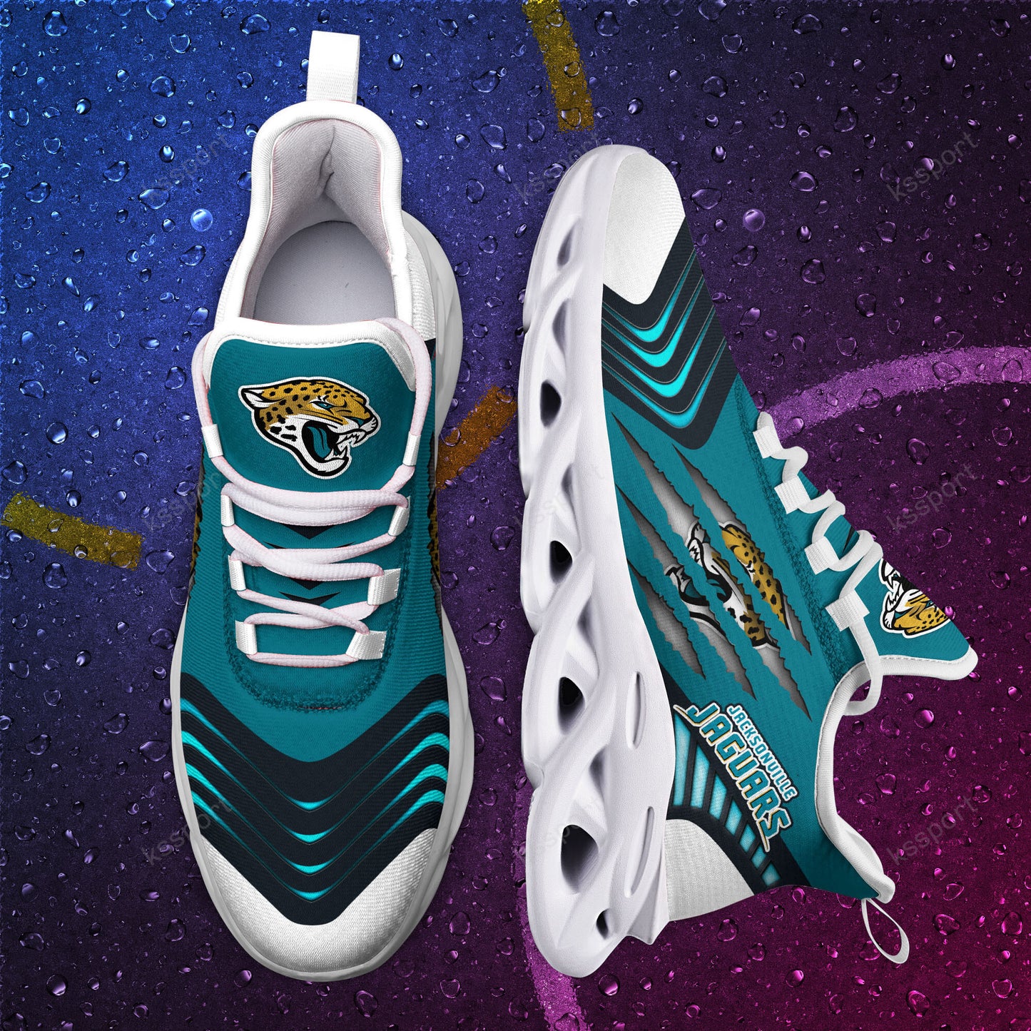 Jacksonville Jaguars Yezy Running Sneakers BB413