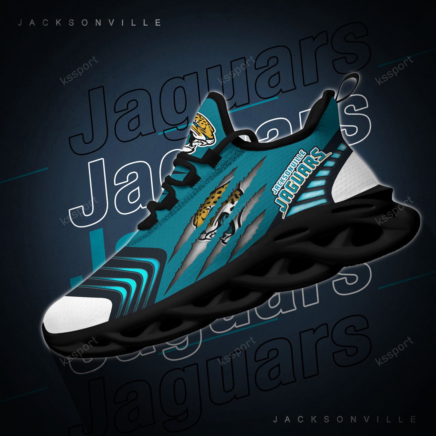 Jacksonville Jaguars Yezy Running Sneakers BB413
