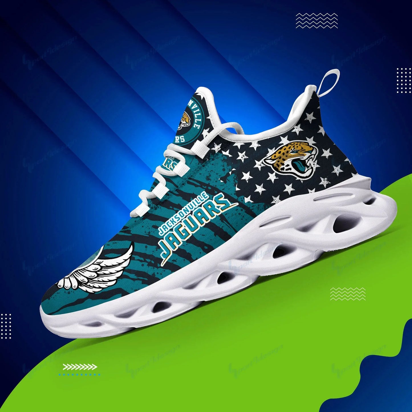 Jacksonville Jaguars Yezy Running Sneakers BB762