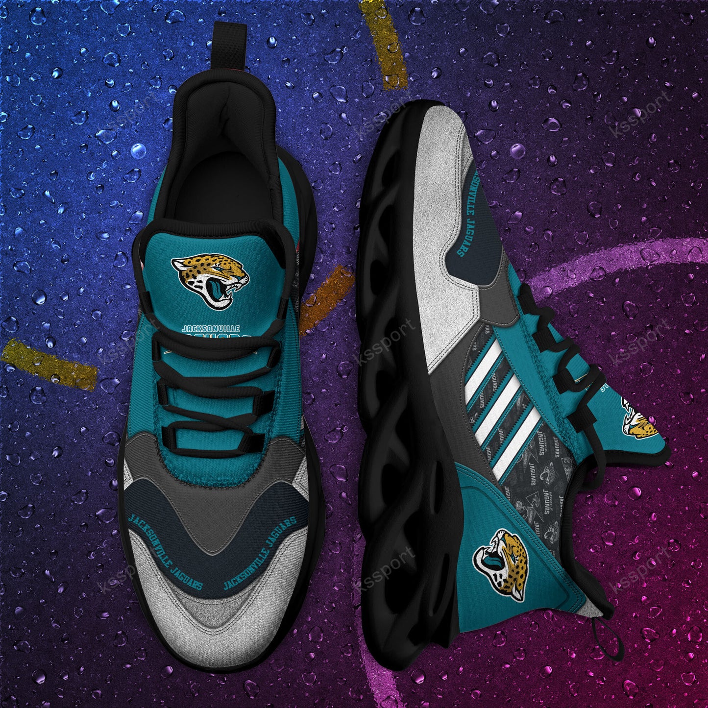 Jacksonville Jaguars Yezy Running Sneakers BG742