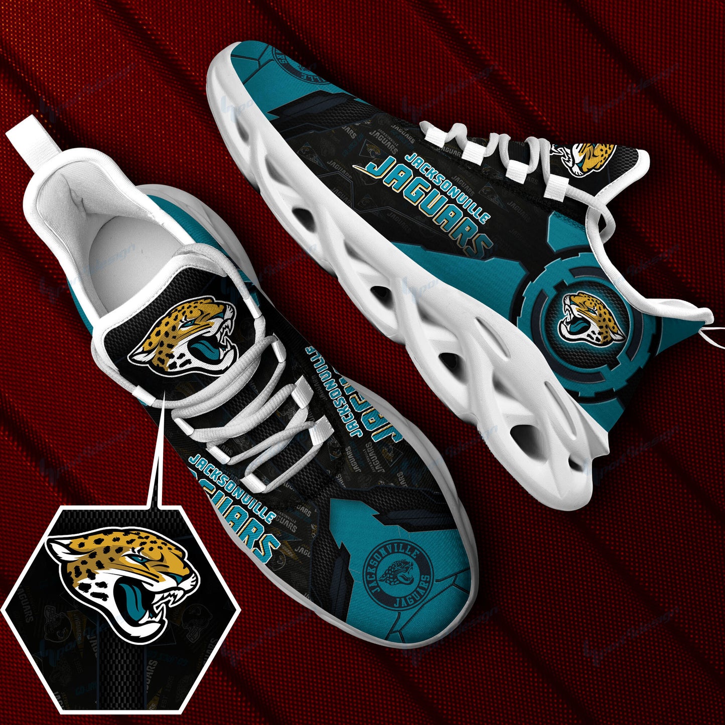 Jacksonville Jaguars Yezy Running Sneakers SPD19