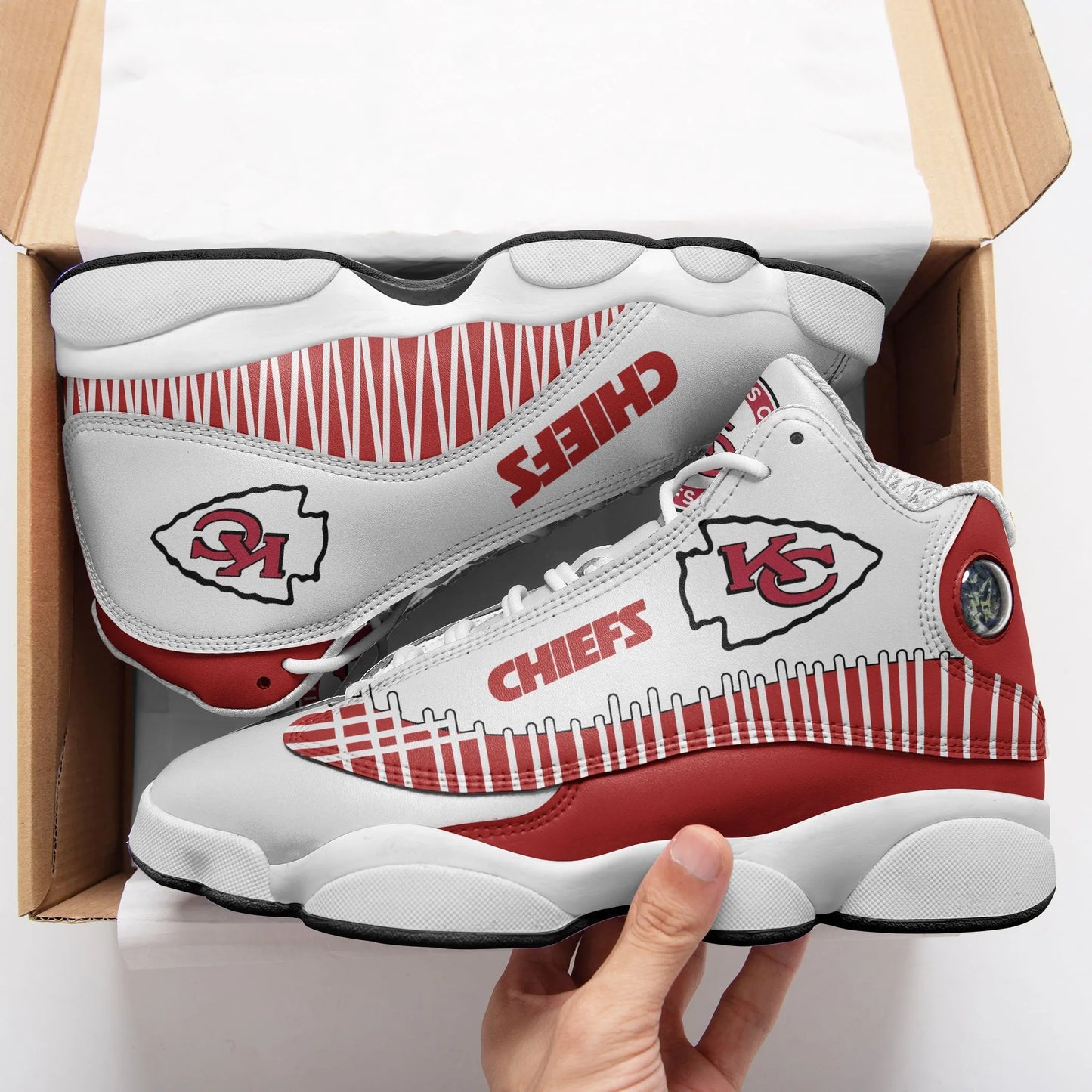 Kansas City Chiefs Air JD13 Sneakers 485