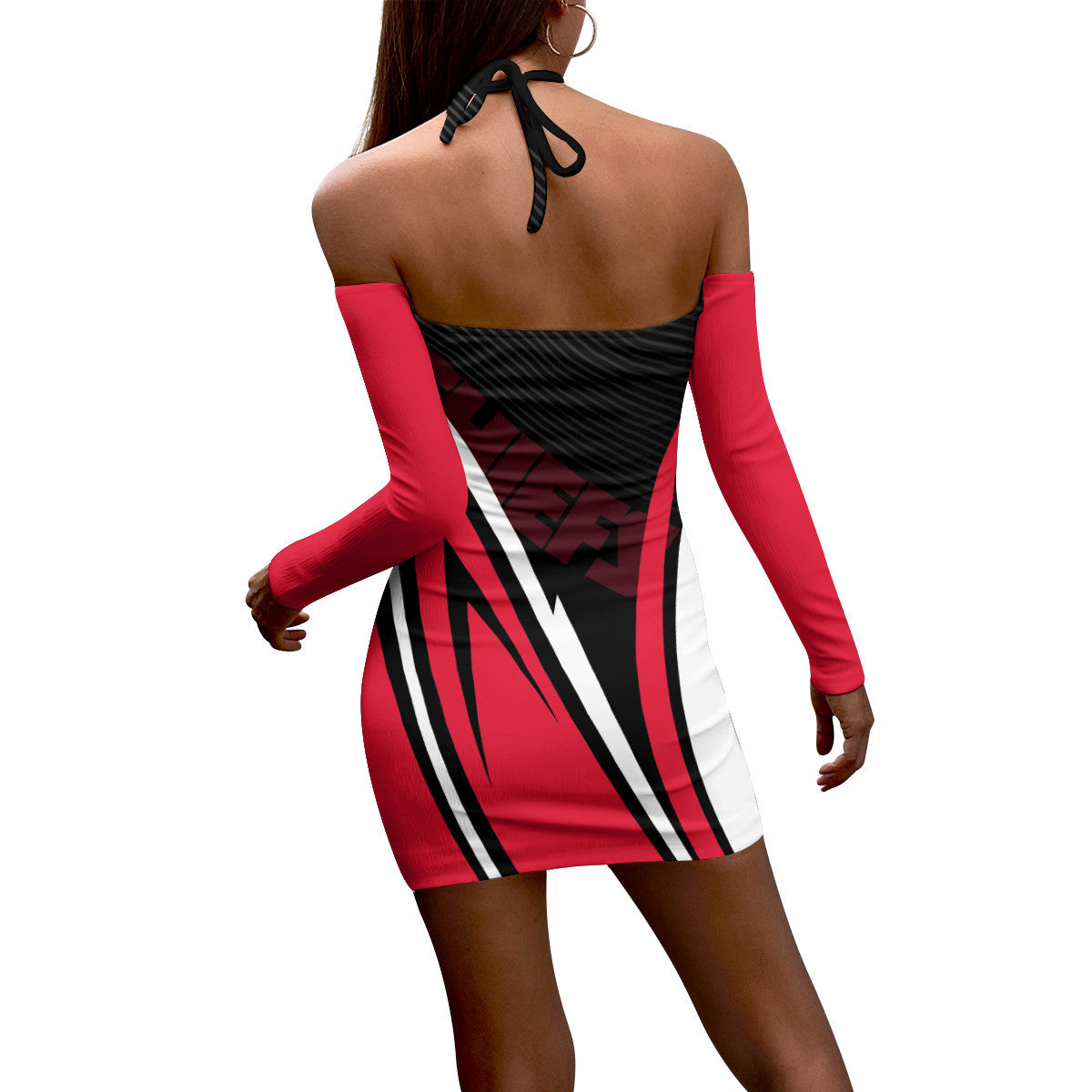 Kansas City Chiefs Halter Lace-up Dress 29