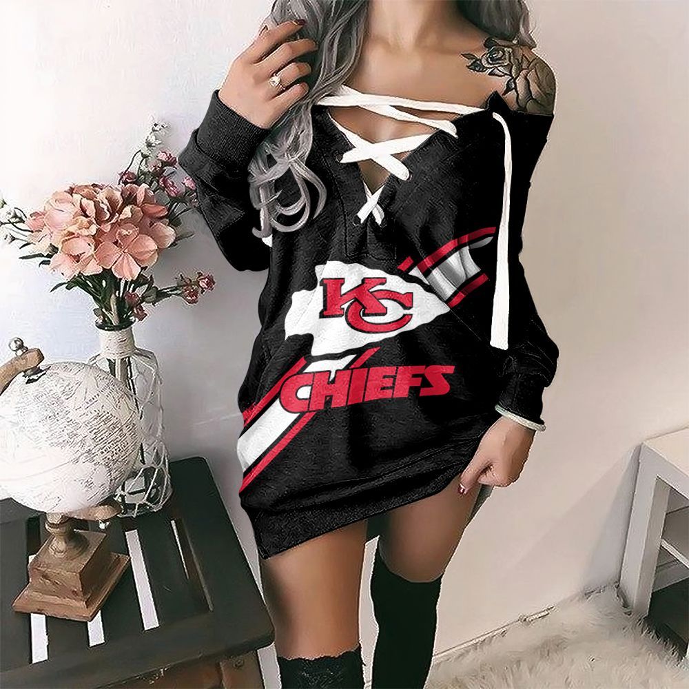 Kansas City Chiefs Lace-Up Sweatshirt 59