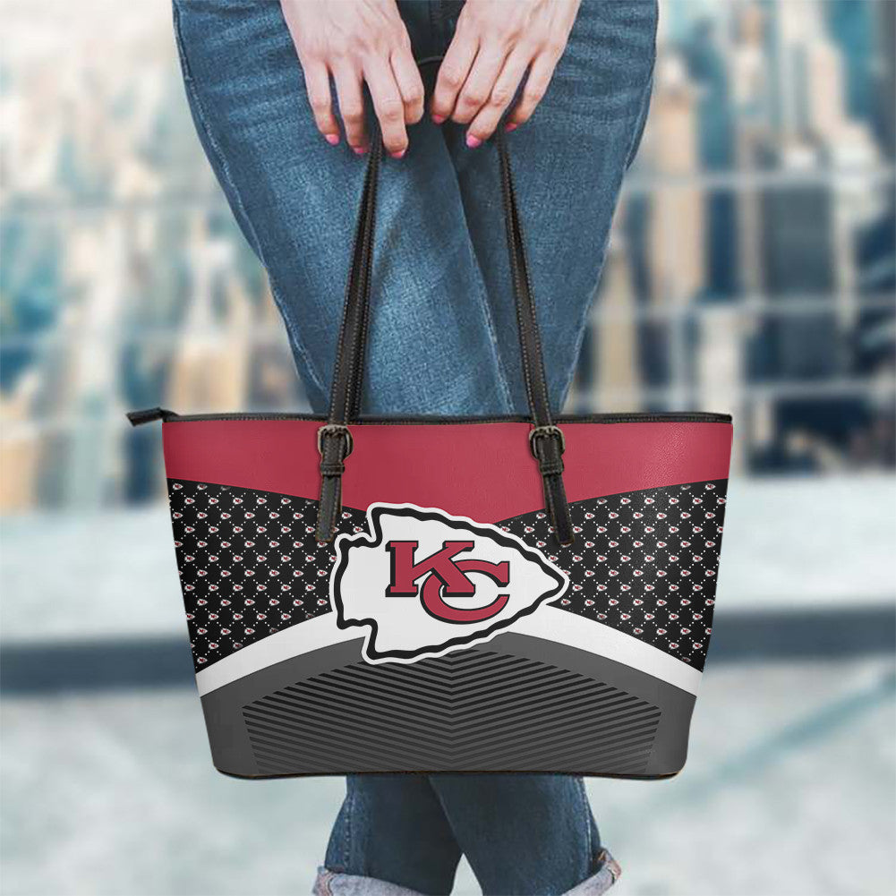 Kansas City Chiefs Leather Tote Hand Bag and Purse Set BB02