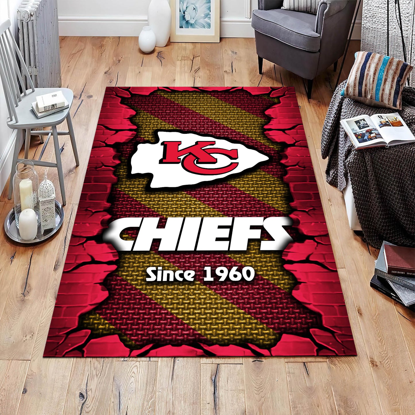 Kansas City Chiefs Rectangle Rug BGRERUG137