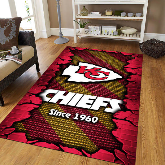 Kansas City Chiefs Rectangle Rug BGRERUG137