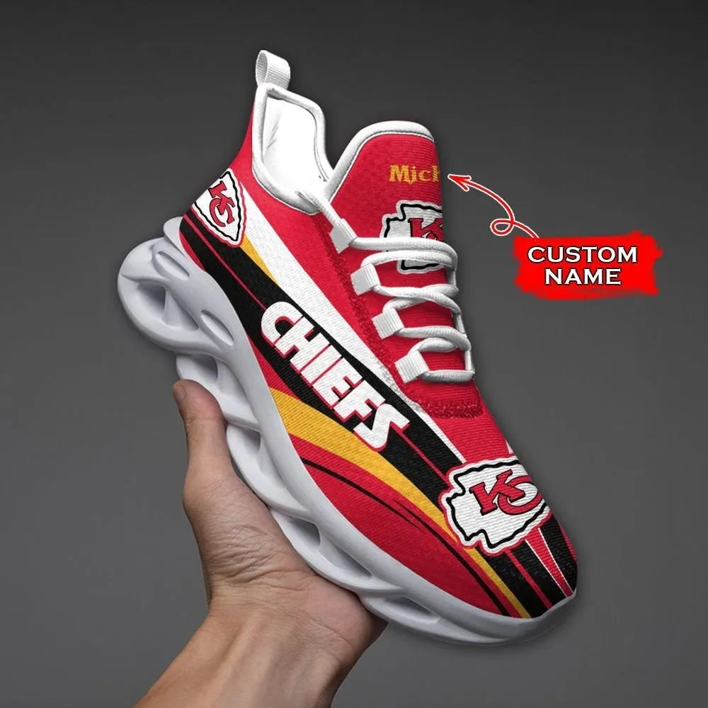 Kansas City Chiefs Max Soul Clunky Sneakers Shoes Luxury NFL Custom name