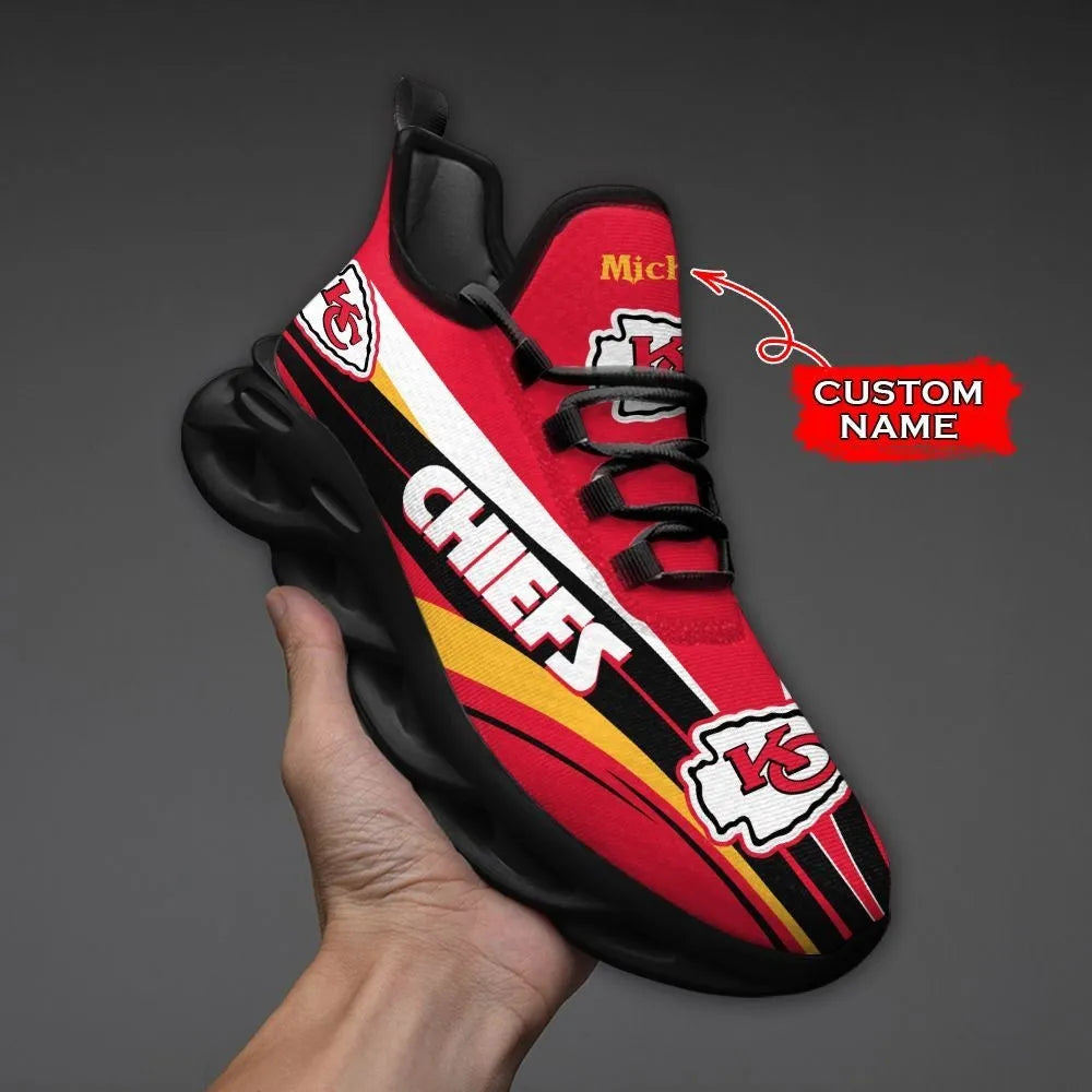 Kansas City Chiefs Max Soul Clunky Sneakers Shoes Luxury NFL Custom name