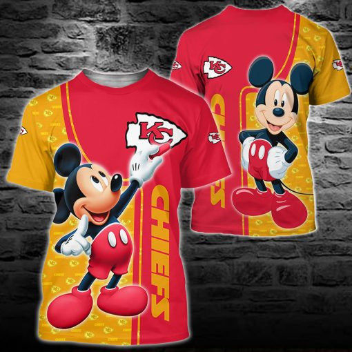 Kansas City Chiefs Mickey All Over Printed 123