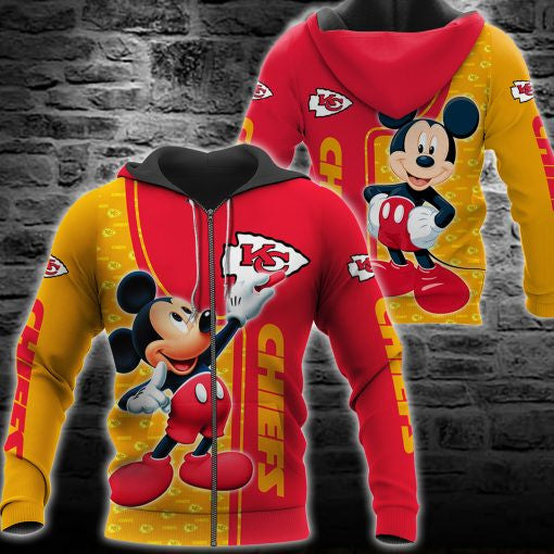 Kansas City Chiefs Mickey All Over Printed 123