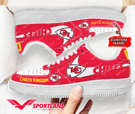 Kansas City Chiefs NFL Personalized Air Force 1 Shoes