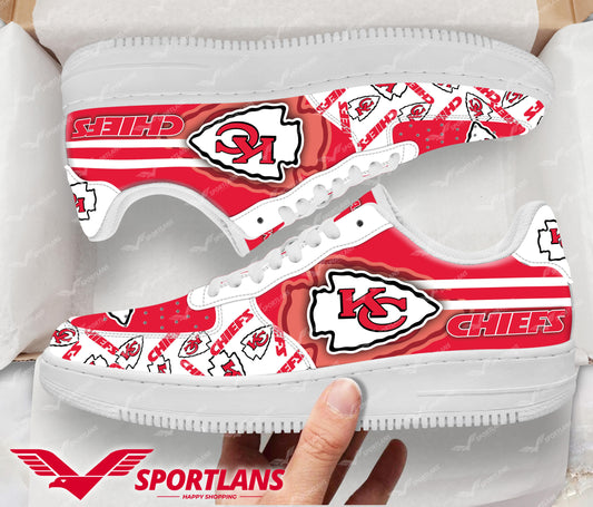 Kansas City Chiefs NFL Personalized Air Force 1 Shoes