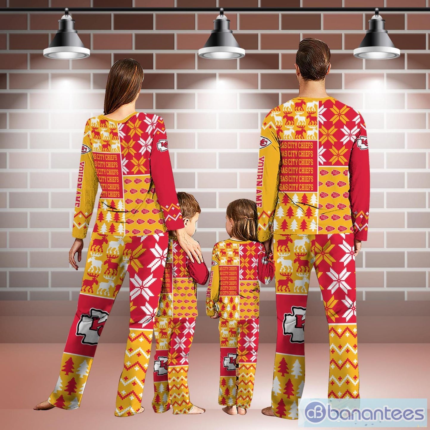 Kansas City Chiefs Pajamas Christmas Gift For Family AZCPYZAM112