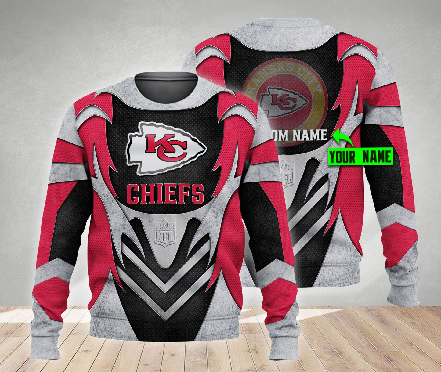 Kansas City Chiefs Personalized All Over Printed 463