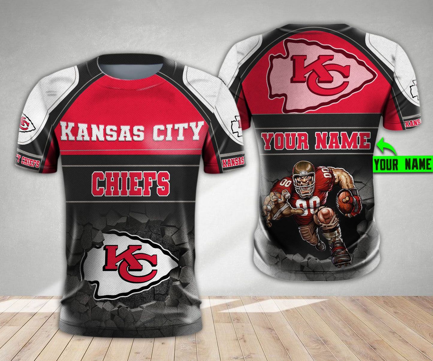 Kansas City Chiefs Personalized All Over Printed 581