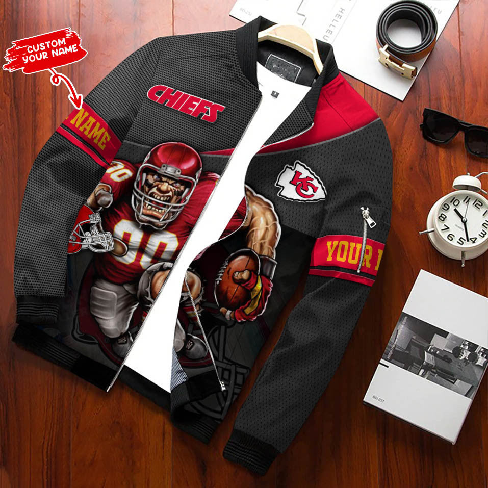Kansas City Chiefs Personalized Bomber Jacket BG600