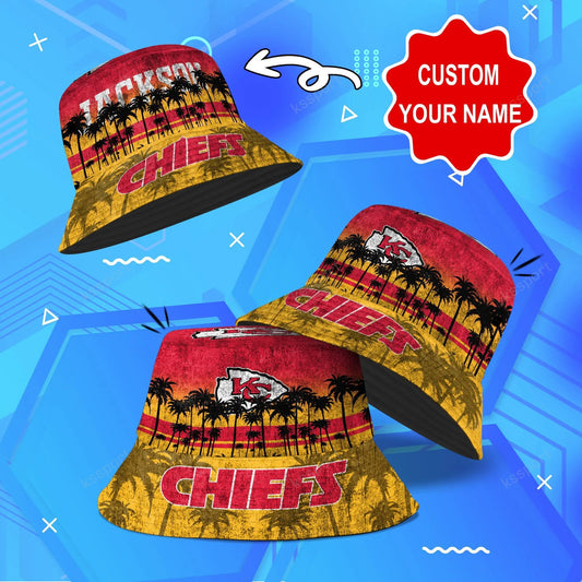 Kansas City Chiefs Personalized Bucket Hat BG14