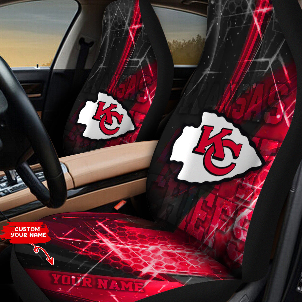 Kansas City Chiefs Personalized Car Seat Covers BG266