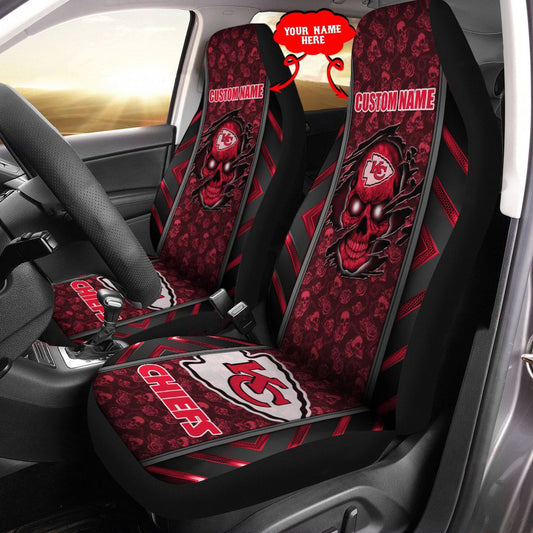 Kansas City Chiefs Personalized Car Seat Covers BG453