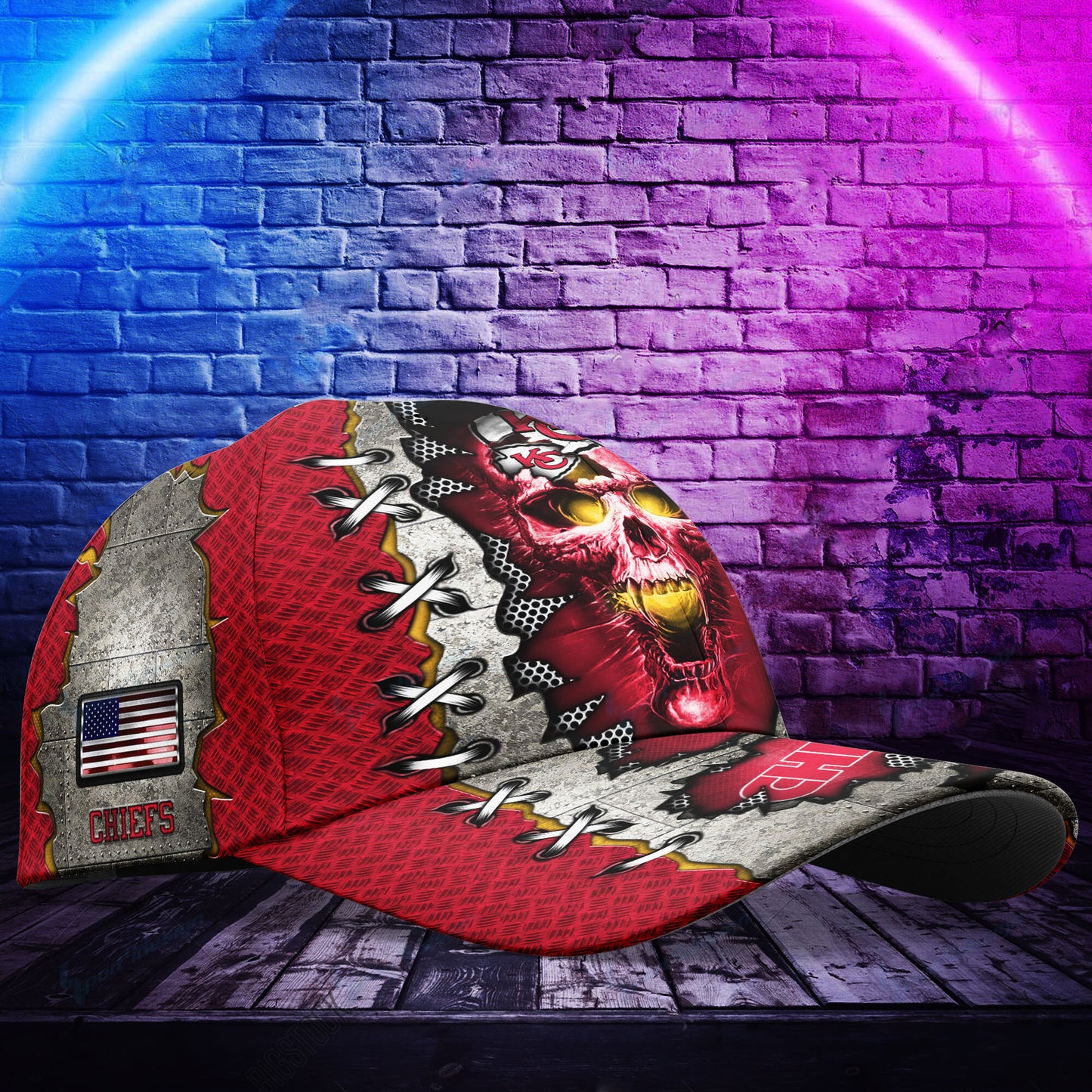 Kansas City Chiefs Personalized Classic Cap BG490