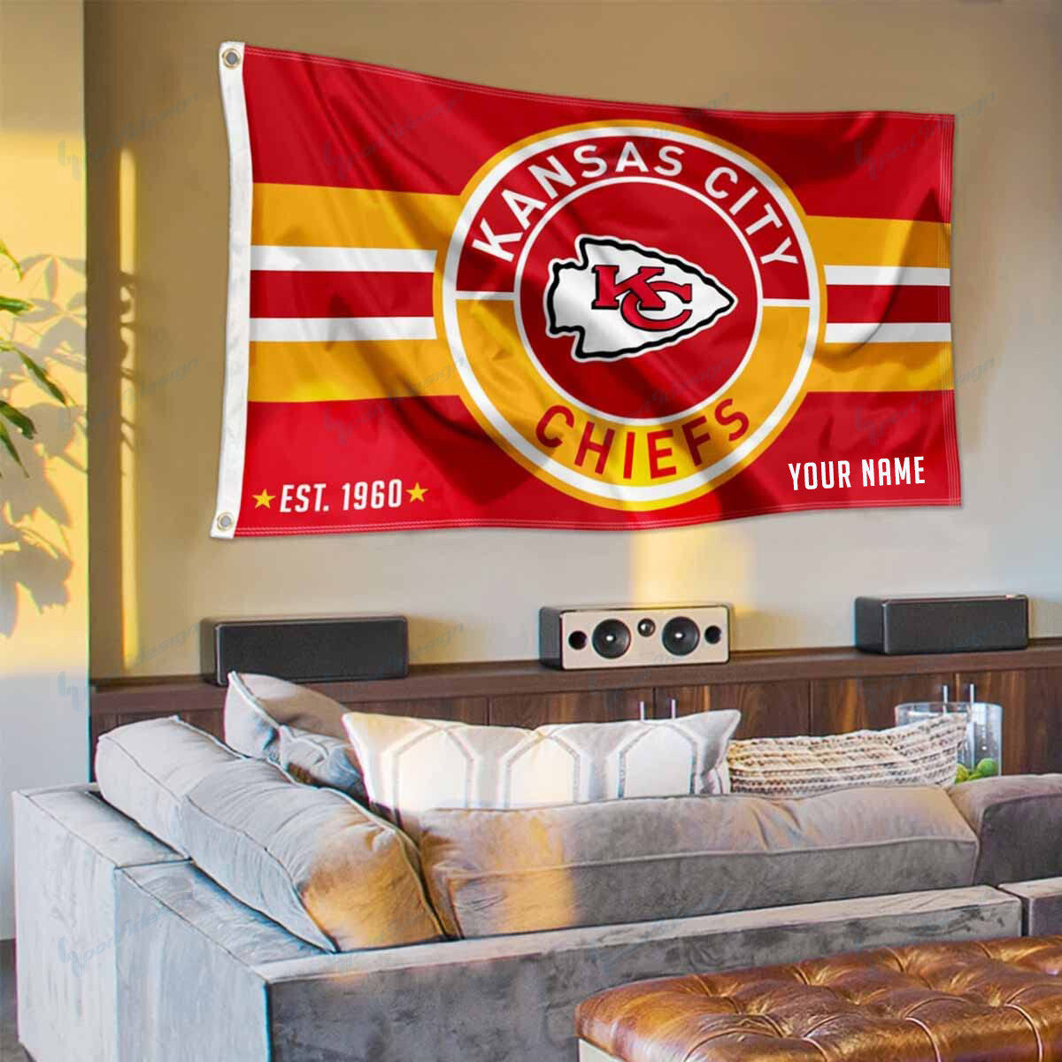 Kansas City Chiefs Personalized Flag 182