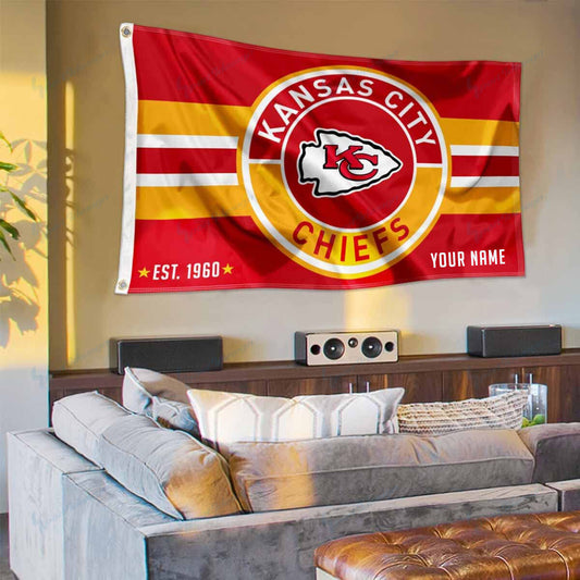 Kansas City Chiefs Personalized Flag 182