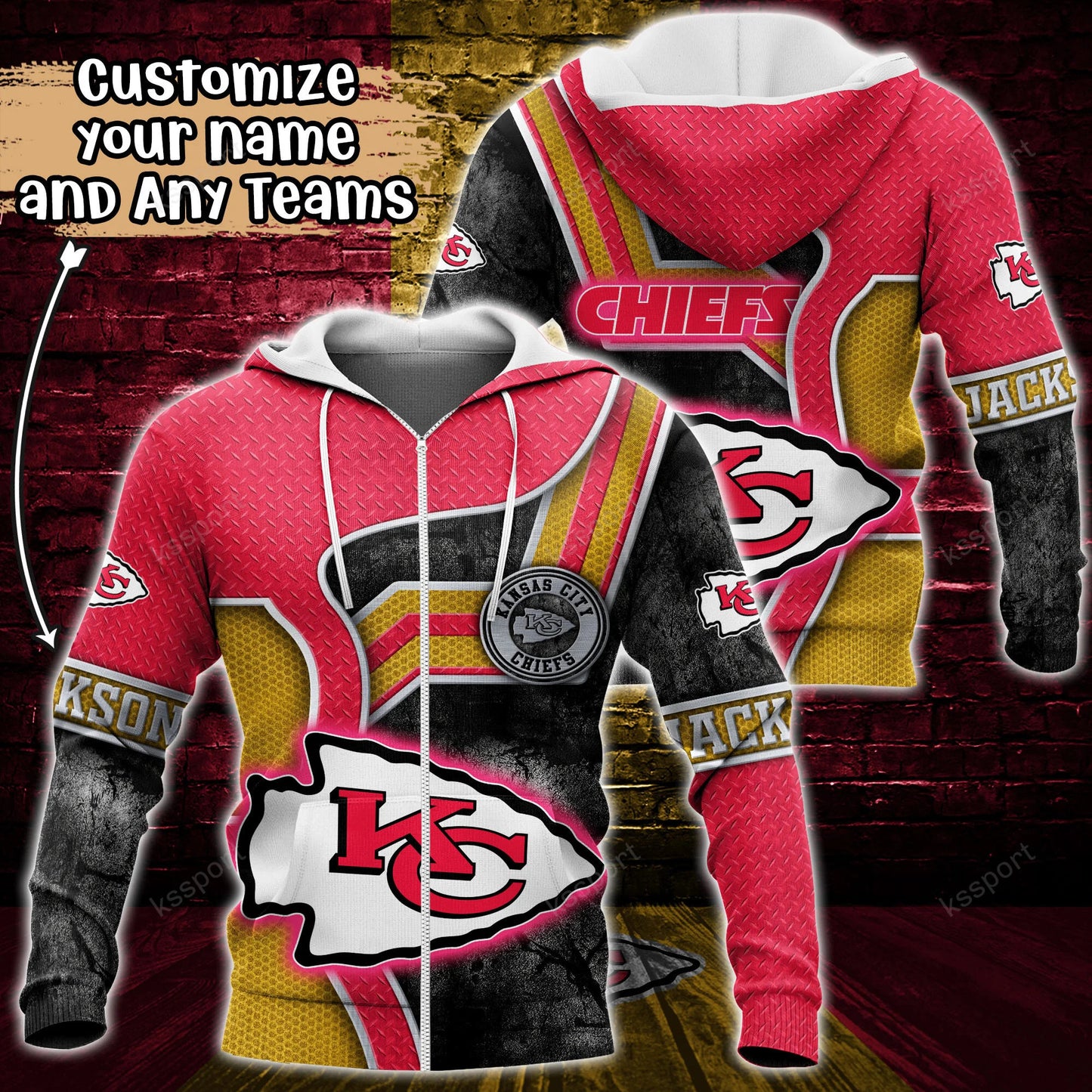 Kansas City Chiefs Personalized Hoodie BG899