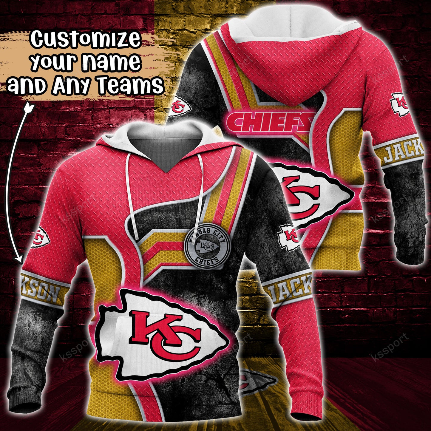 Kansas City Chiefs Personalized Hoodie BG899