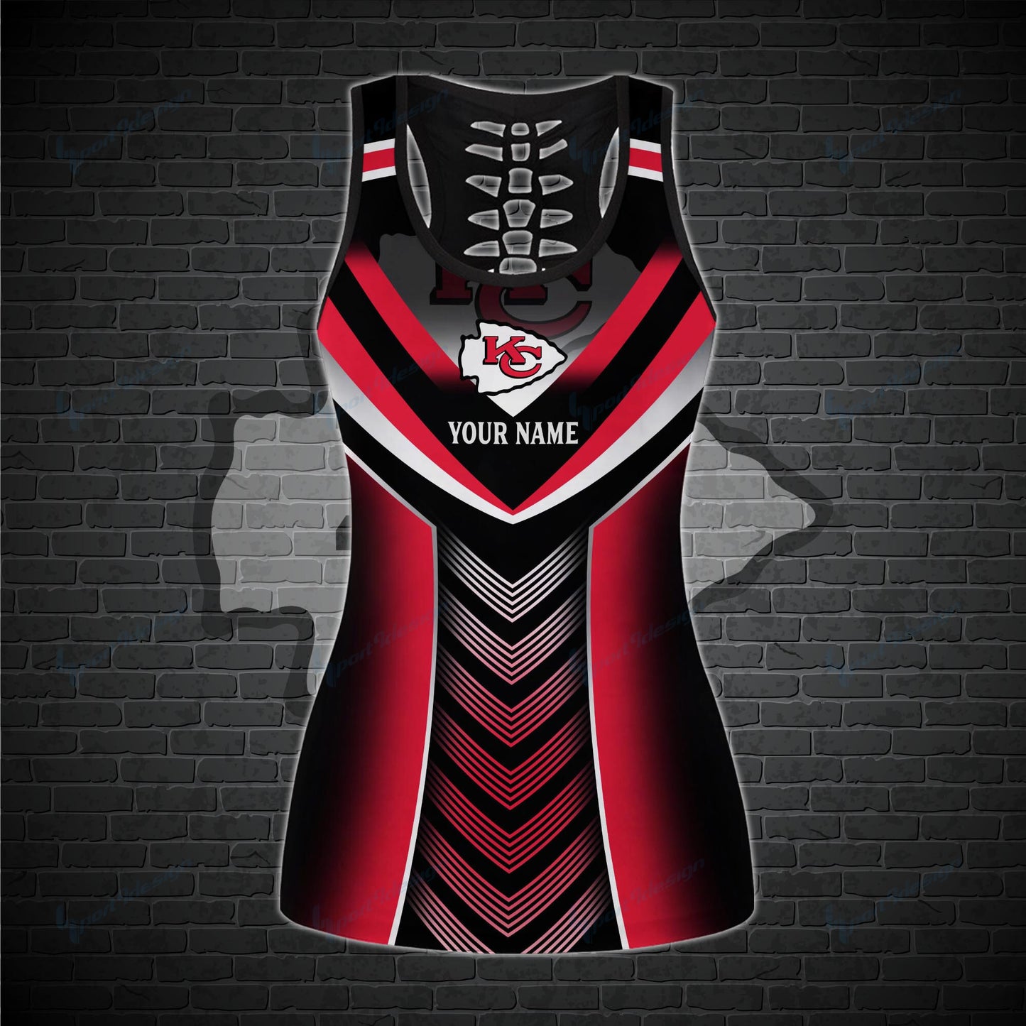 Kansas City Chiefs Personalized Leggings And Tank Top BG15