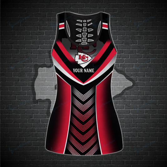 Kansas City Chiefs Personalized Leggings And Tank Top BG15