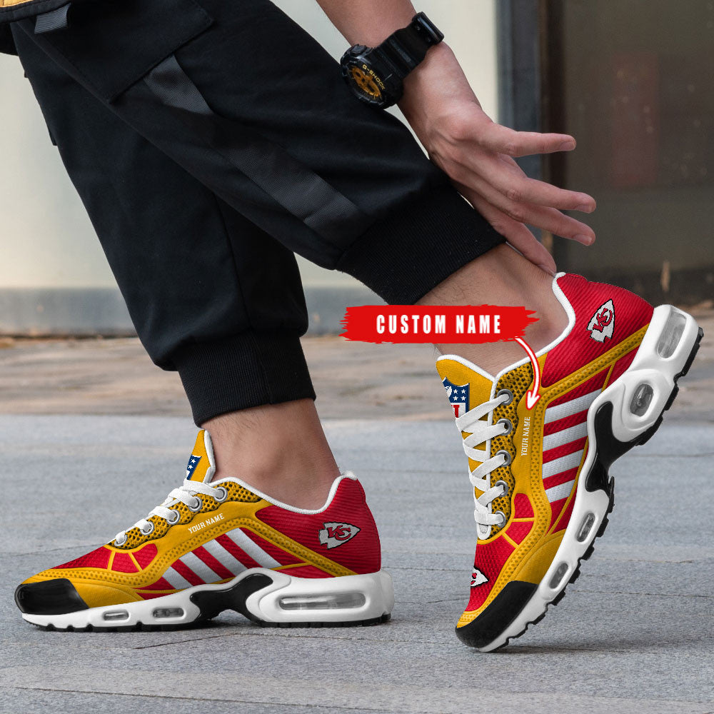 Kansas City Chiefs Personalized Plus T-N Youth Sneakers BG150