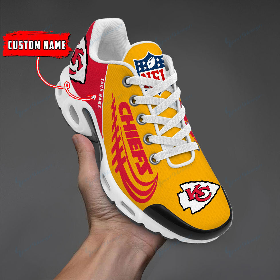 Kansas City Chiefs Personalized Plus T-N Youth Sneakers BG16