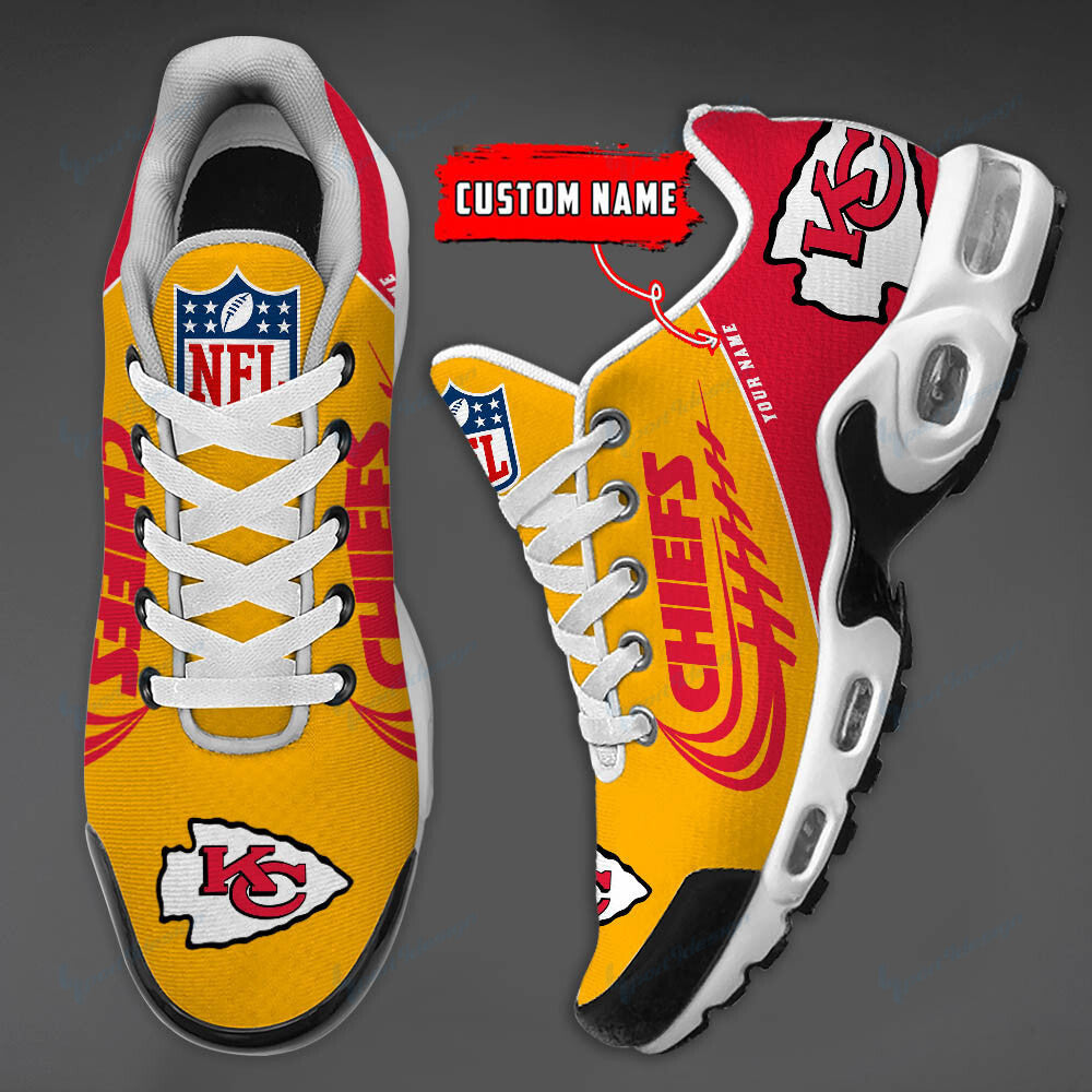 Kansas City Chiefs Personalized Plus T-N Youth Sneakers BG16