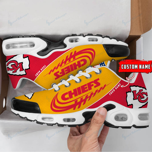Kansas City Chiefs Personalized Plus T-N Youth Sneakers BG16