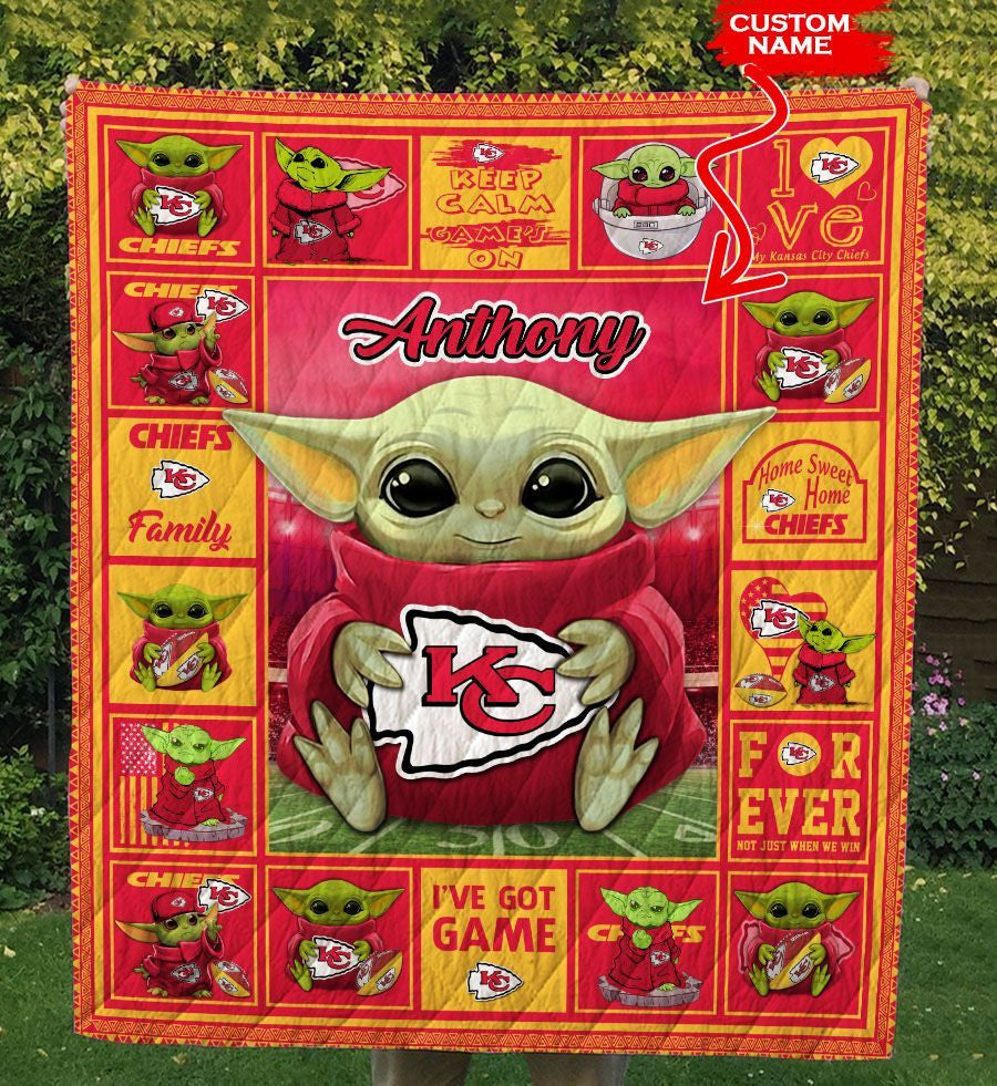 Kansas City Chiefs Personalized Premium Quilt BG18
