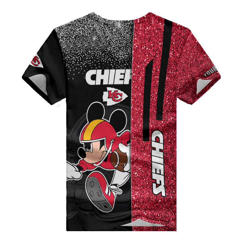 Kansas City Chiefs Personalized Summer V-neck Women T-shirt BG408