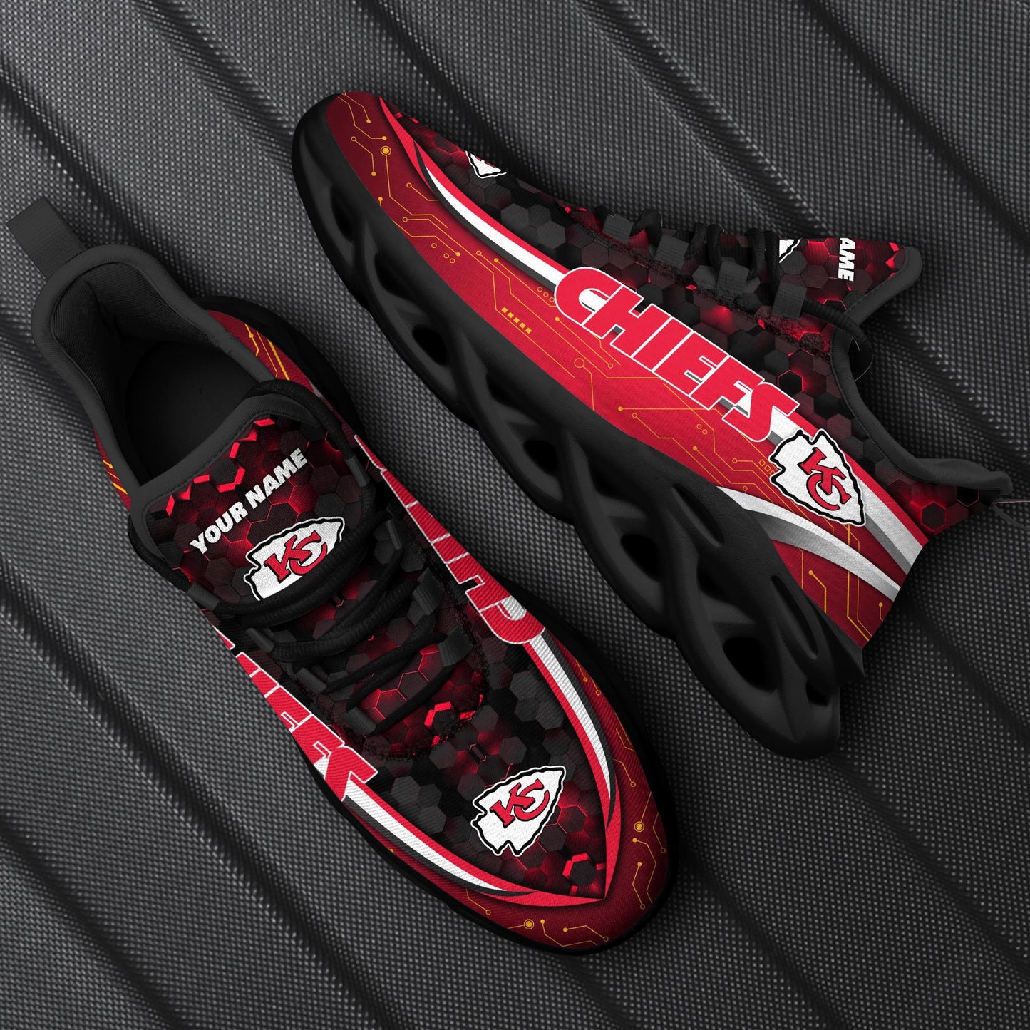 Kansas City Chiefs Personalized Yezy Running Sneakers 97
