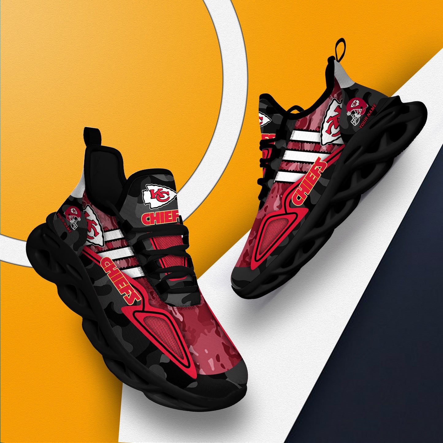 Kansas City Chiefs Personalized Yezy Running Sneakers BB247