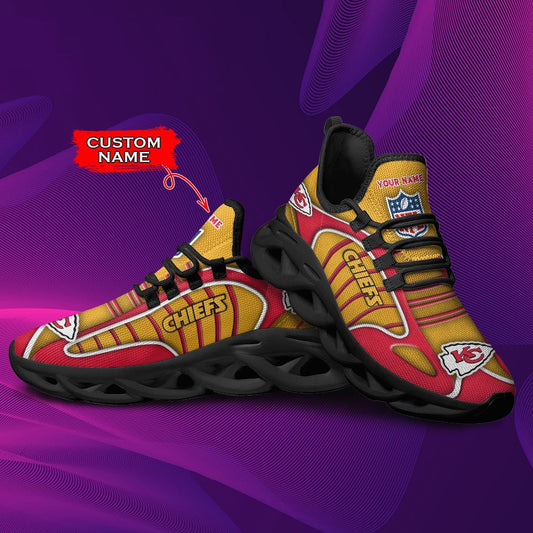Kansas City Chiefs Personalized Yezy Running Sneakers BG149