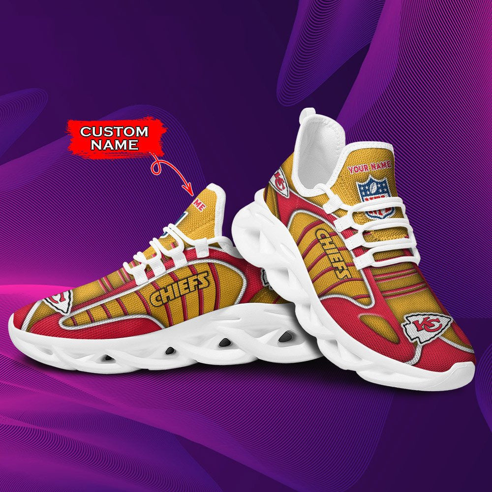 Kansas City Chiefs Personalized Yezy Running Sneakers BG149
